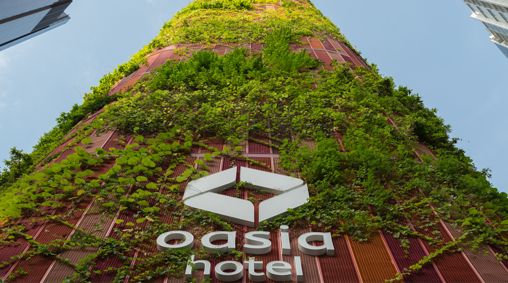 singapore oasia hotel downtown green building sustainable skyscraper architecture design